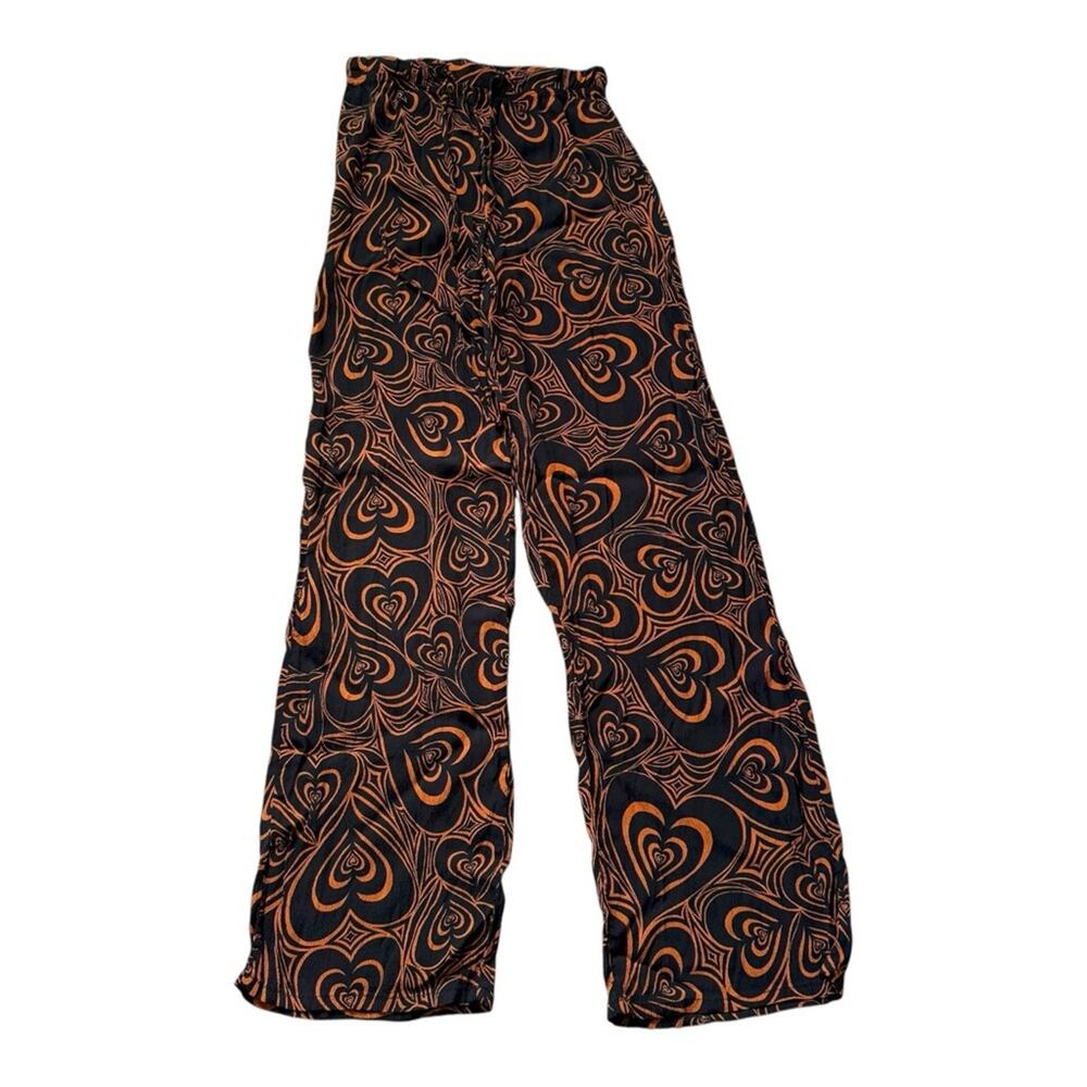 Lisa Says Gah Bailey Heart Print Pants Size S